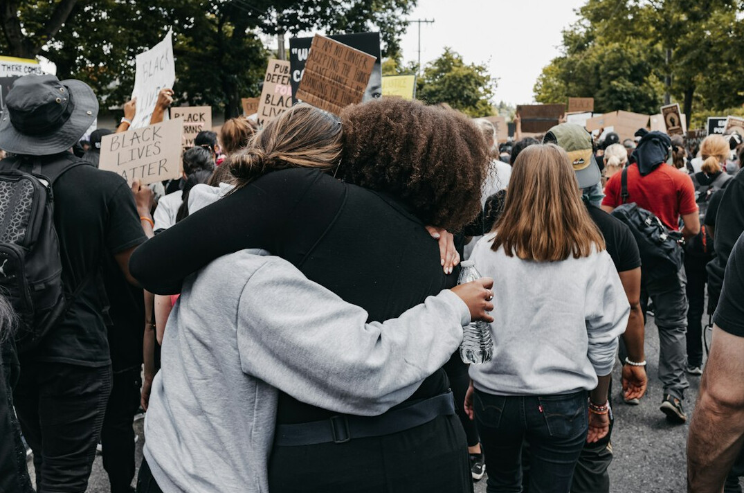 young people at protest