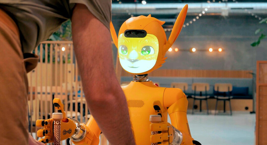 ai robot interacting with people