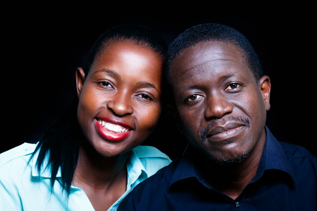 diverse couples smiling