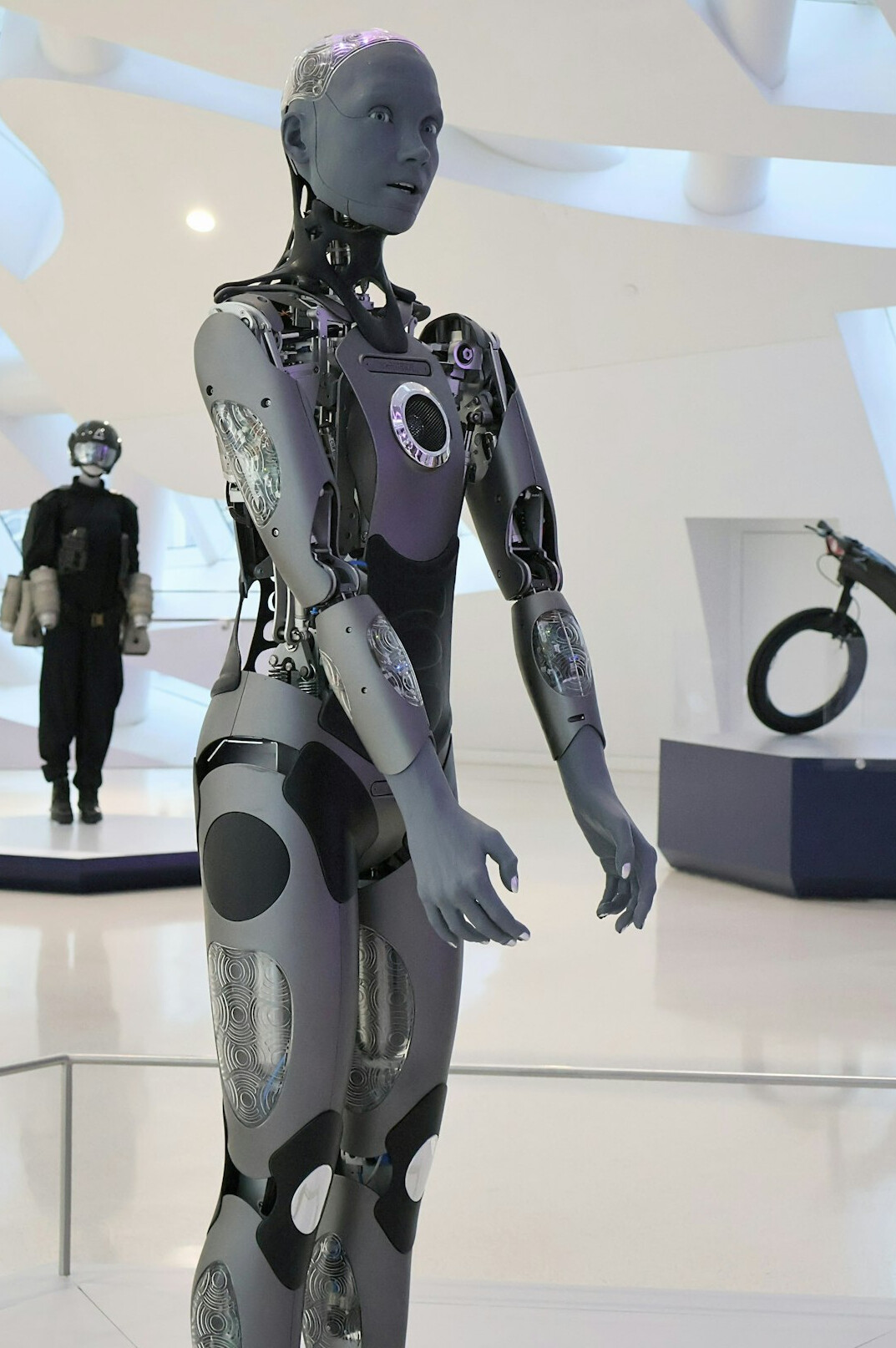 ai robot interacting with people